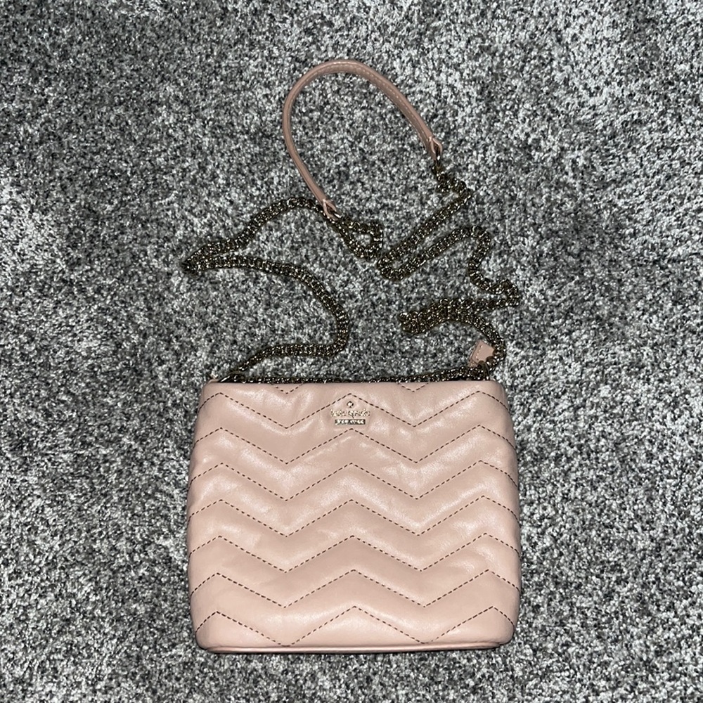 Light pink Kate Spade over the shoulder or cross body purse